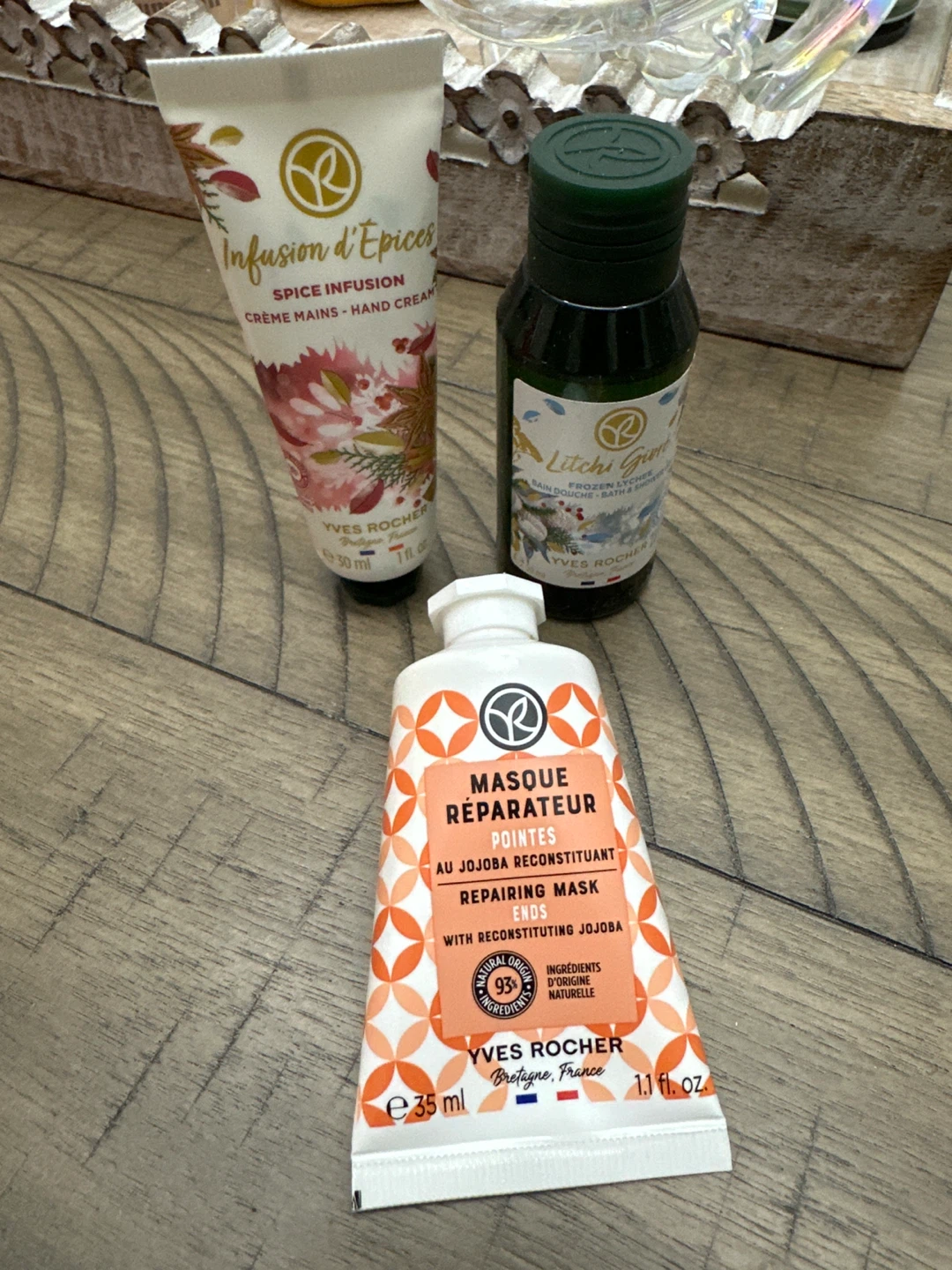 Yves Rocher Hand Cream, Repairing Mask & Shower Gel