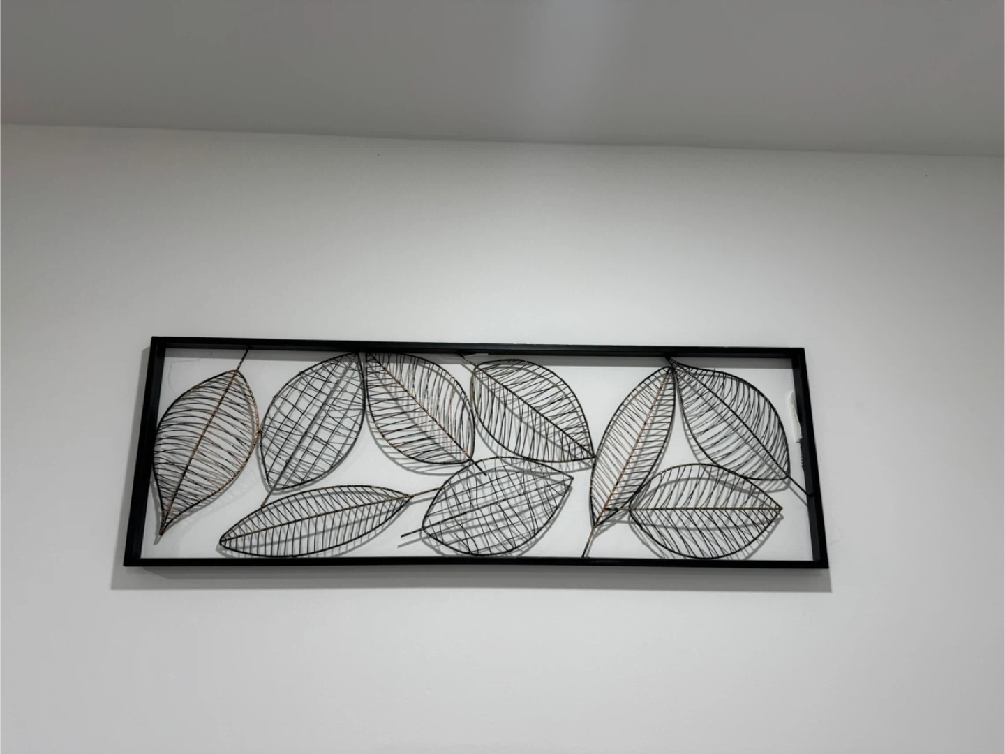 Metal Leaf Wall Art with Black Frame - photo 5
