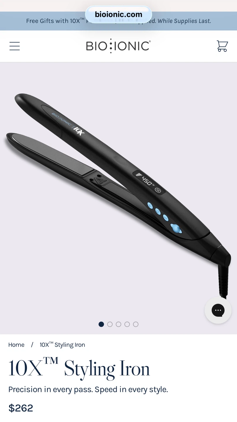 BIO IONIC 10X Pro Styling Iron 1" Brand New in Box - photo 5