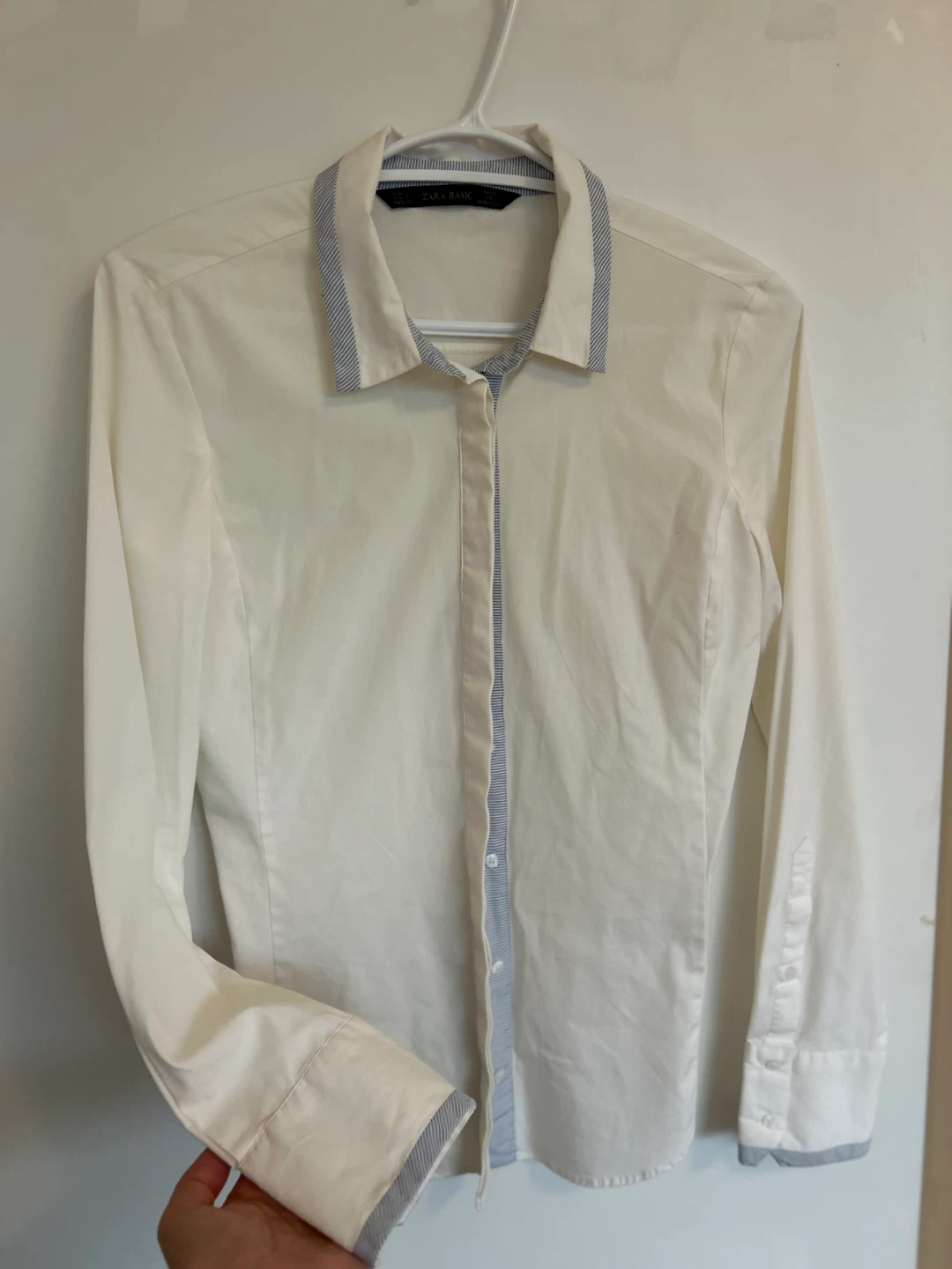 Zara Basic white button-up shirt - photo 4