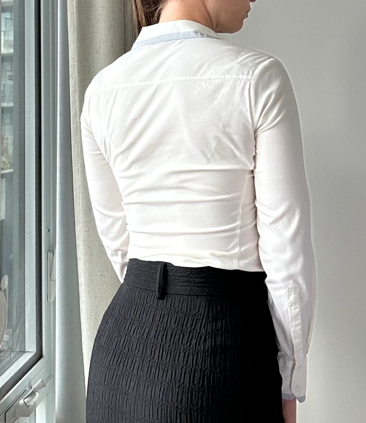 Zara Basic white button-up shirt - photo 3