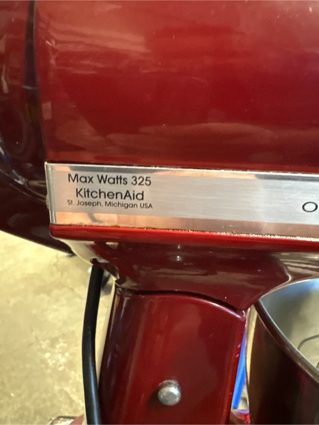 KitchenAid artisan image indicator(9)