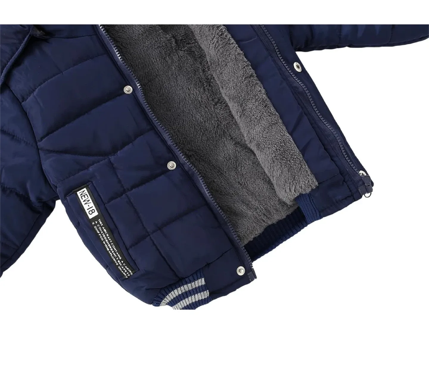 Toddler Puffer Jacket - Navy Blue image indicator(5)