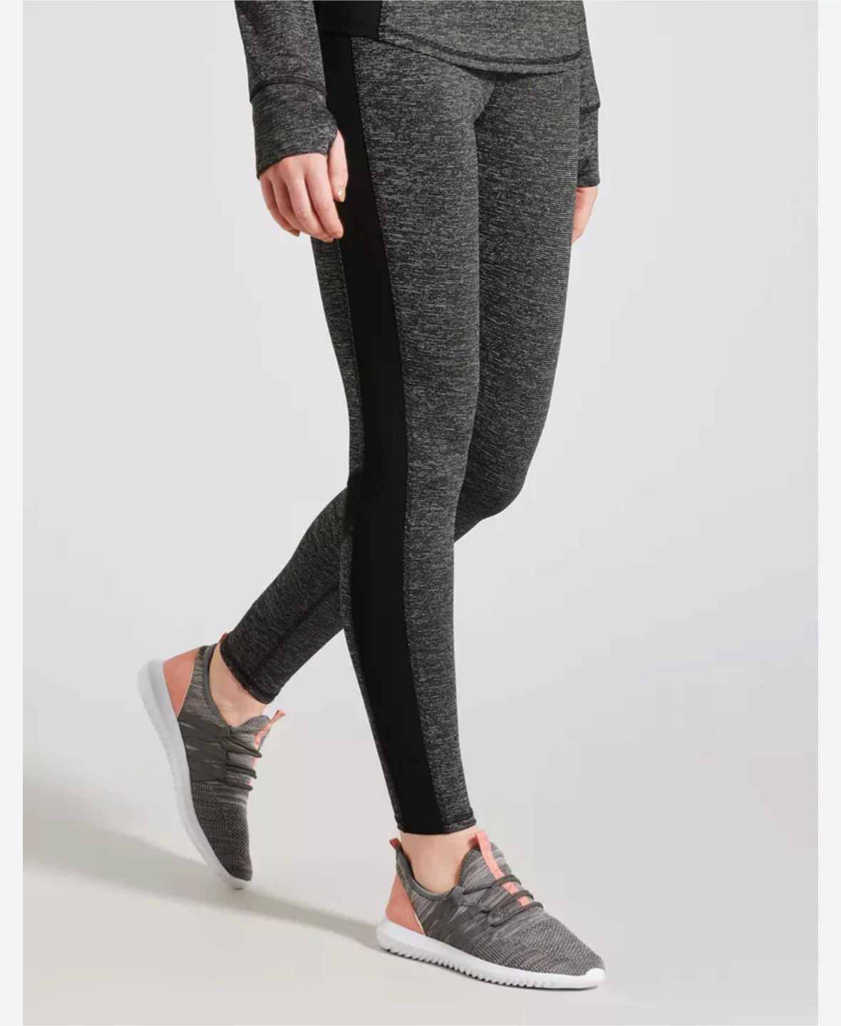 TCM Heather Grey & Black Leggings