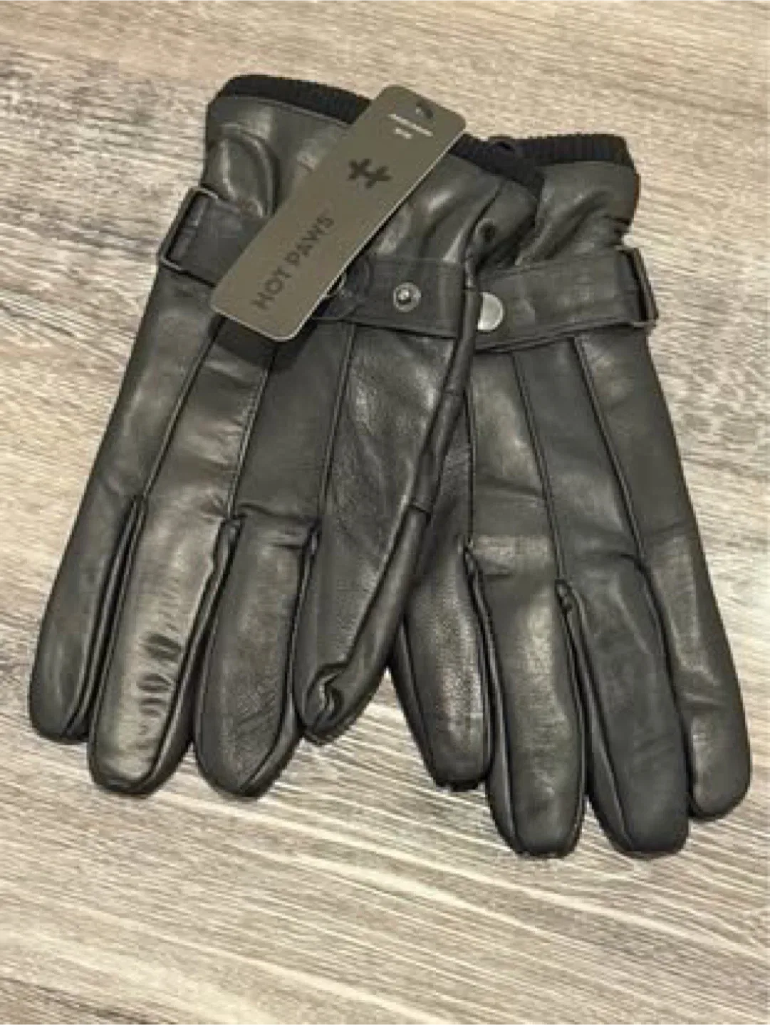 HOT PAWS Leather Gloves - New with Tags! image indicator(2)