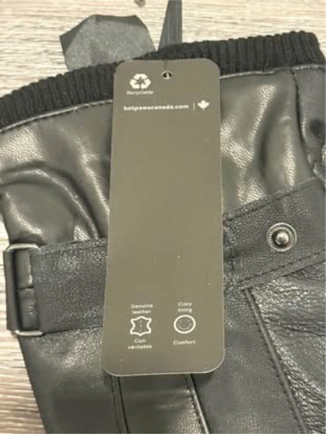 HOT PAWS Leather Gloves - New with Tags! image indicator(4)