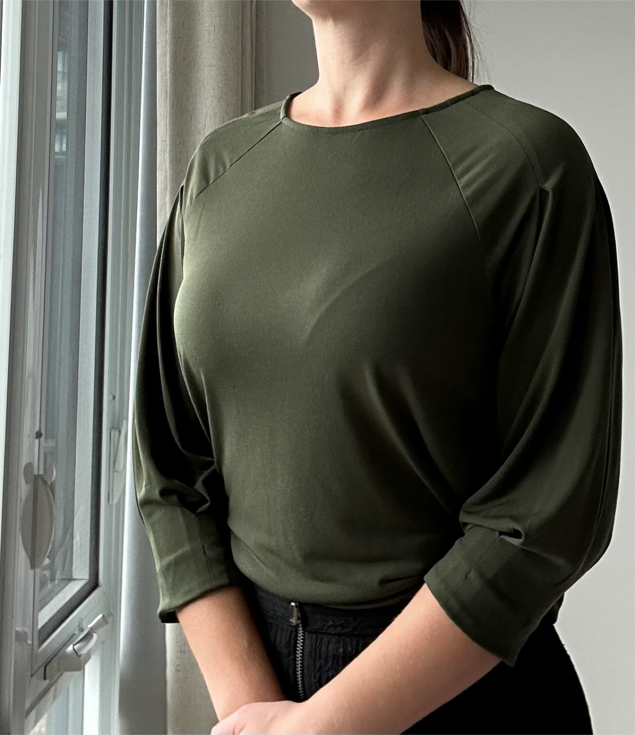 Olive Green Blouse