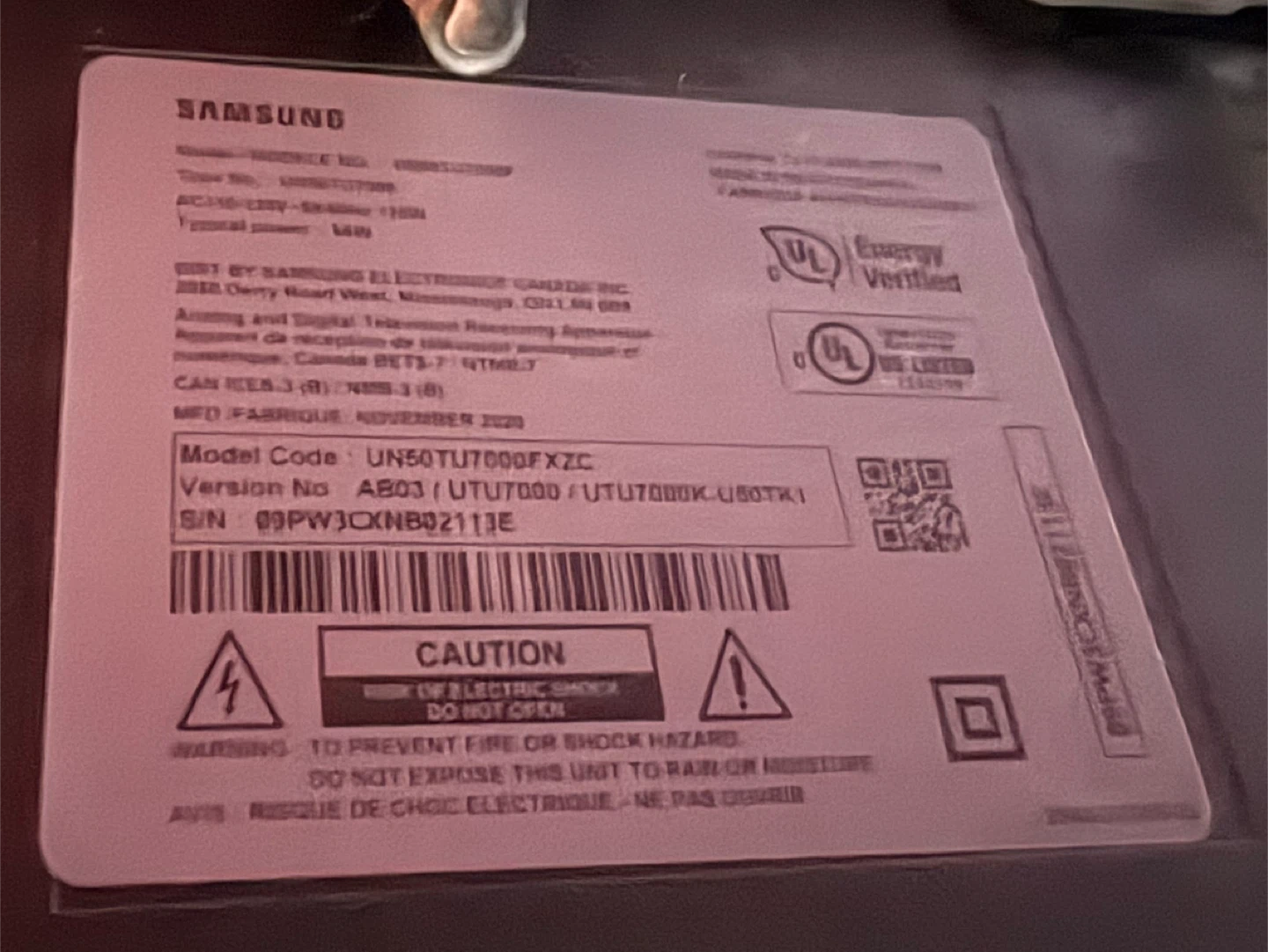 Samsung 50" Crystal UHD 4K Smart TV - UN50TU7000FXZC - photo 3
