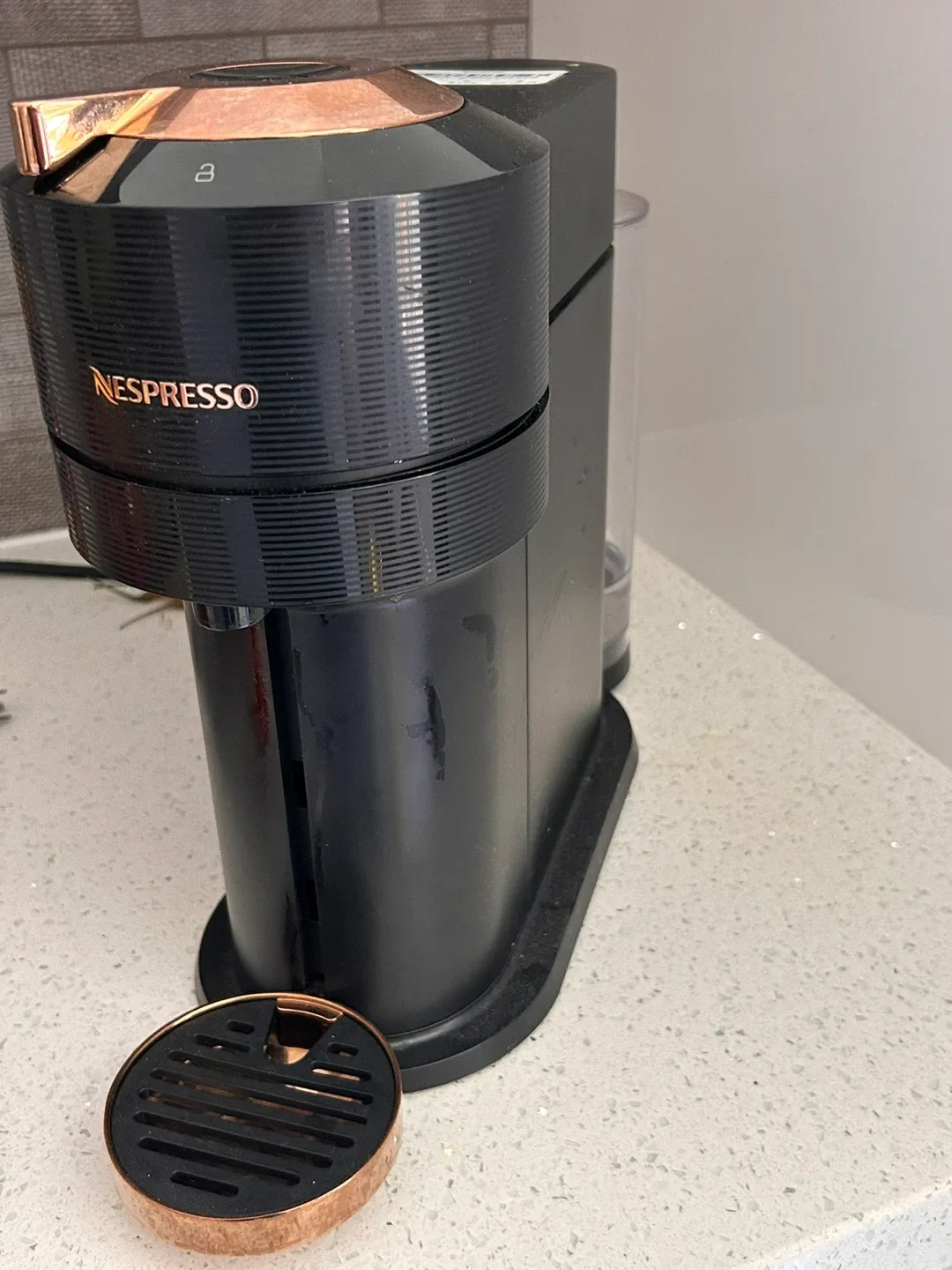 Nespresso Vertuo Next Coffee Machine - Black & Rose Gold image indicator(3)