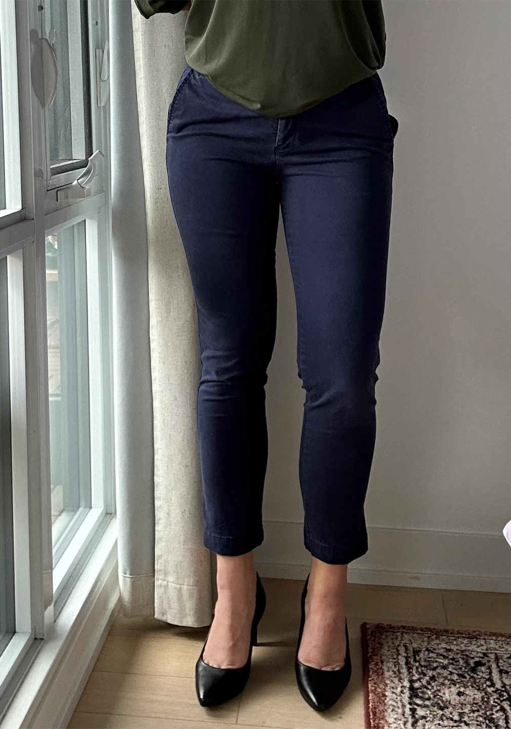 Navy Blue Sloan Pants