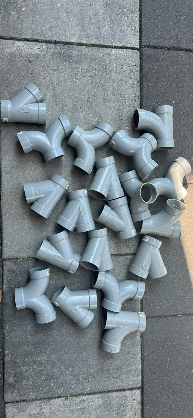 Lot of PVC Y Connectors, vacuum system