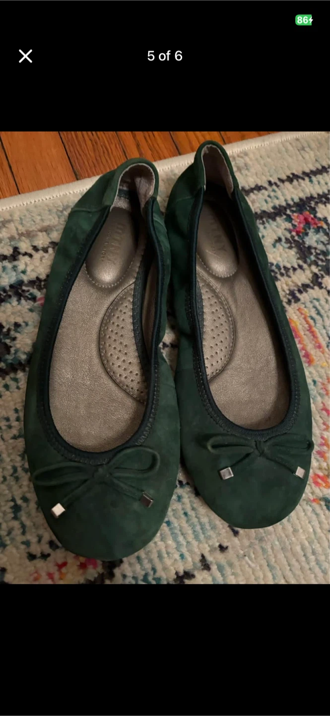 Green Ballet Flats size 6 1/2 - photo 5
