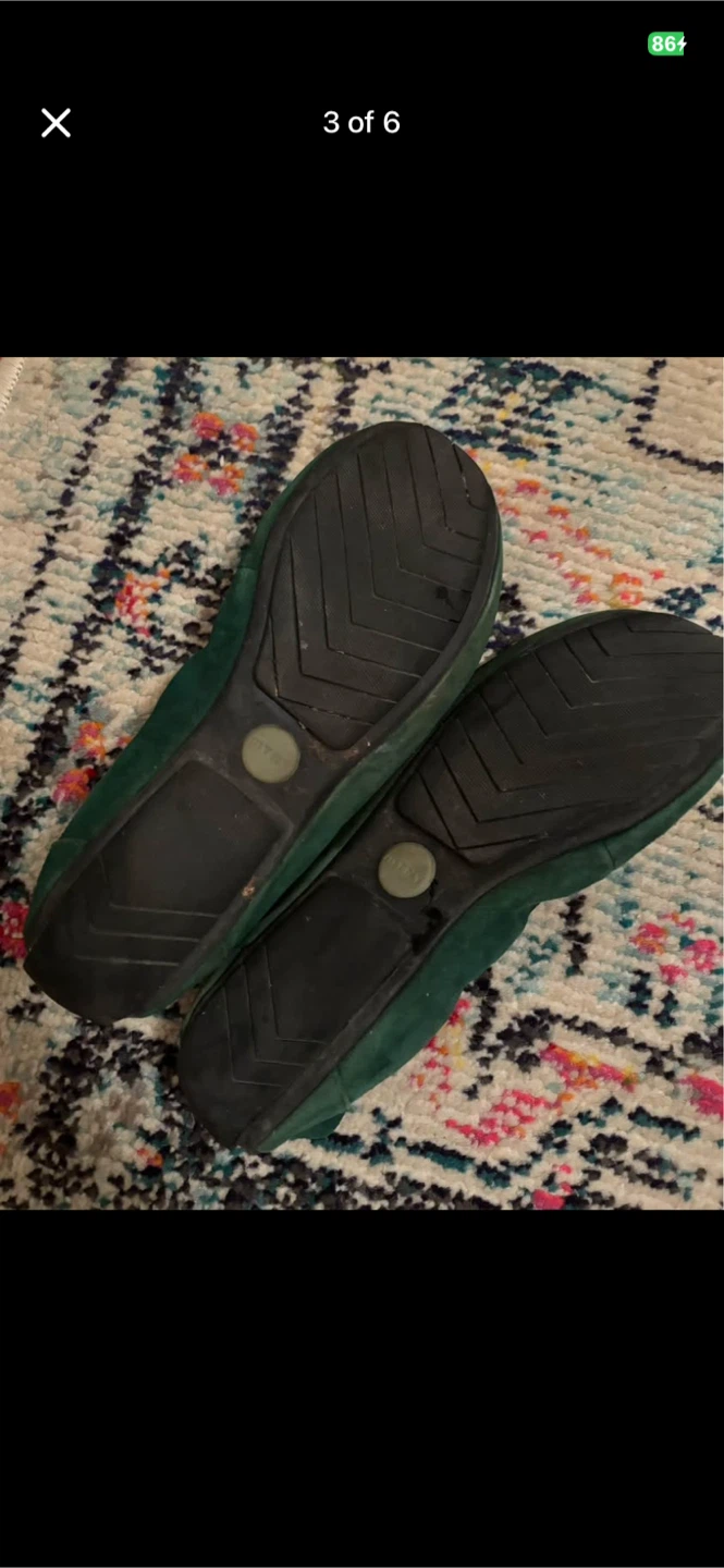 Green Ballet Flats size 6 1/2 - photo 3