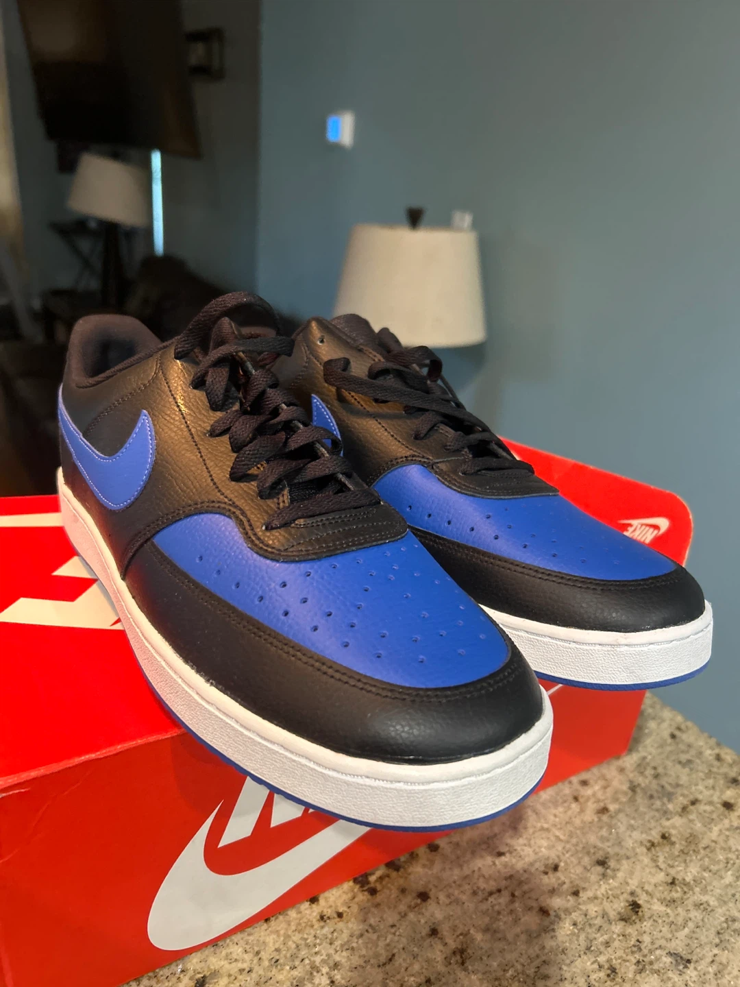 Nike Court Vision Low Black/Blue - photo 2