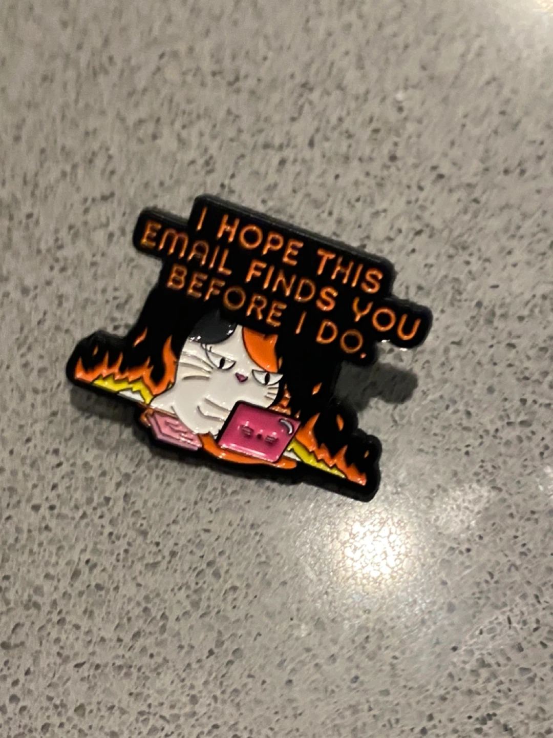 "I Hope This Email Finds You" Enamel Pin
