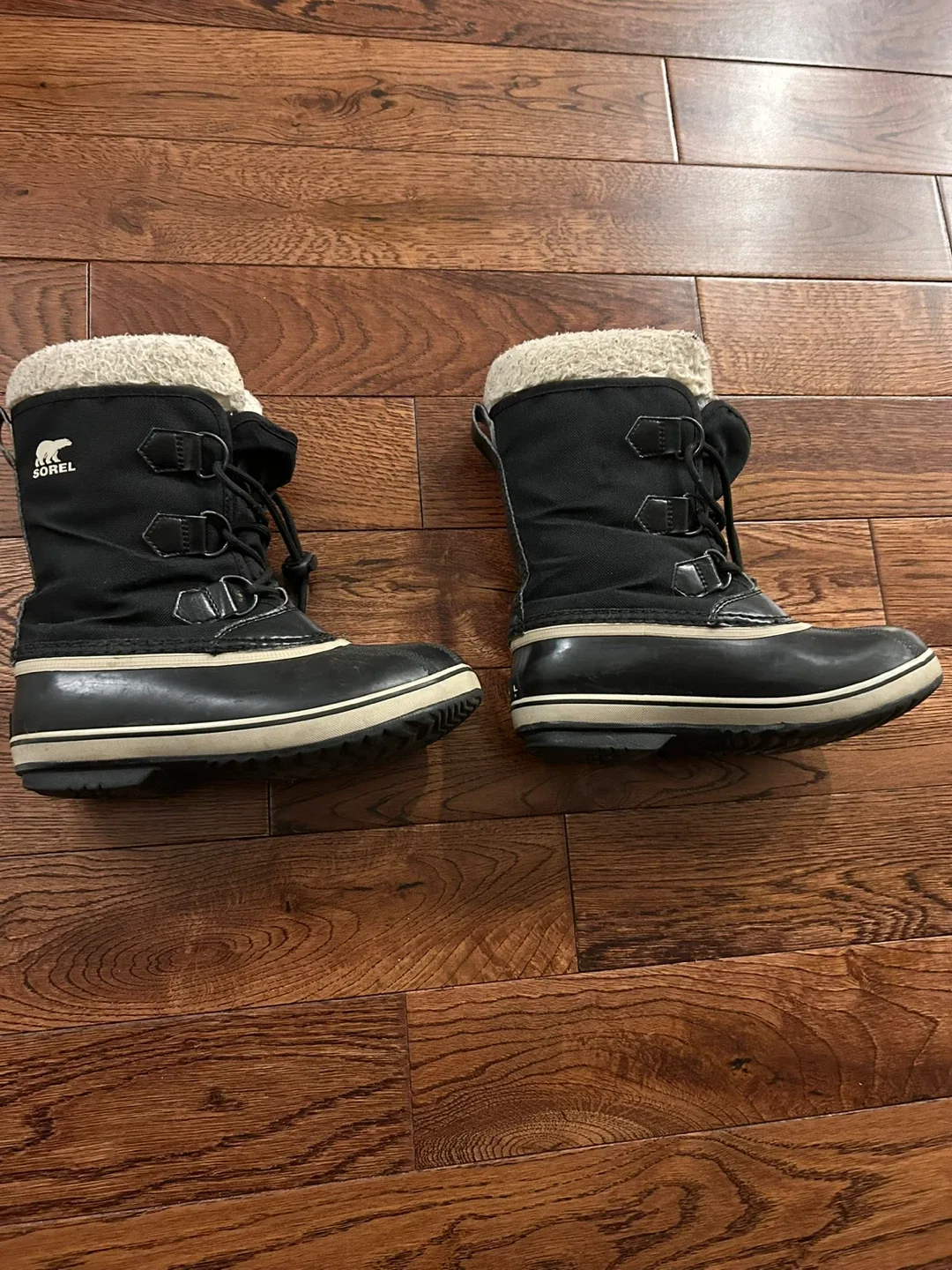 Sorel Winter Boots, Black, Size 3 thumbnail
