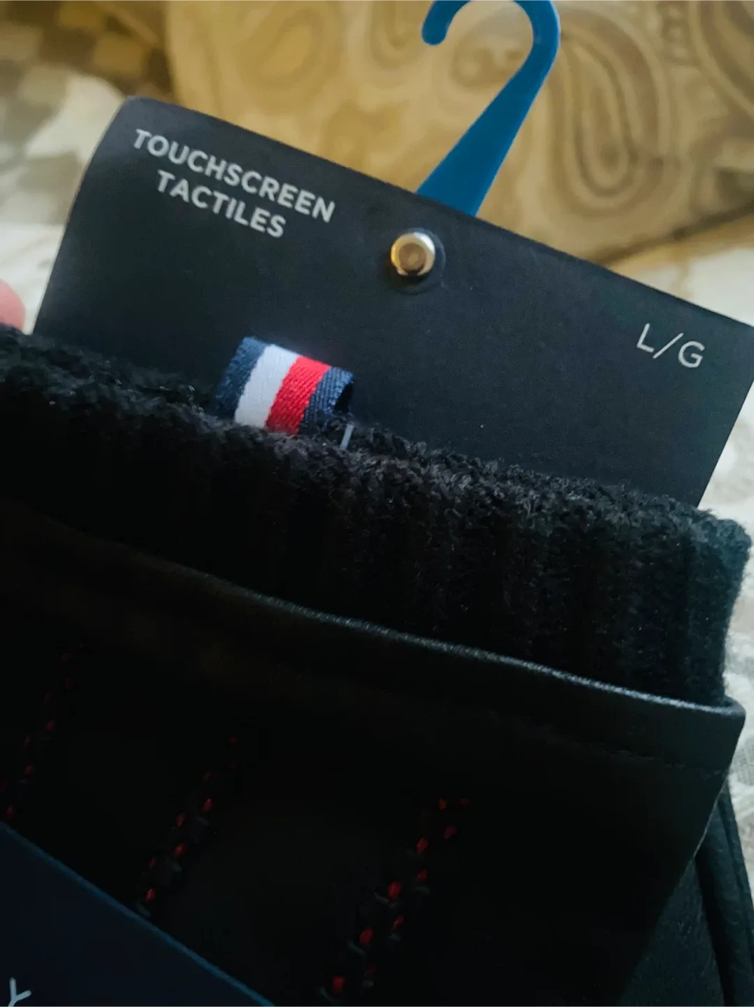 Tommy Hilfiger New Genuine Leather Fleece Lined Gloves - L/G image indicator(8)