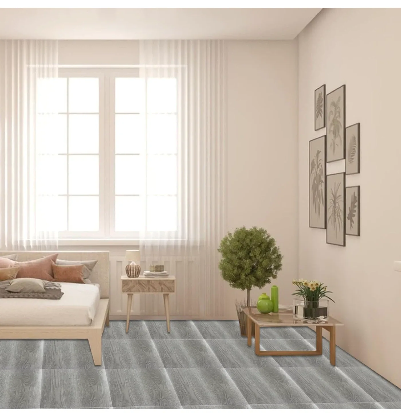 Peel and Stick Flooring Tiles - 40 pcs image indicator(5)