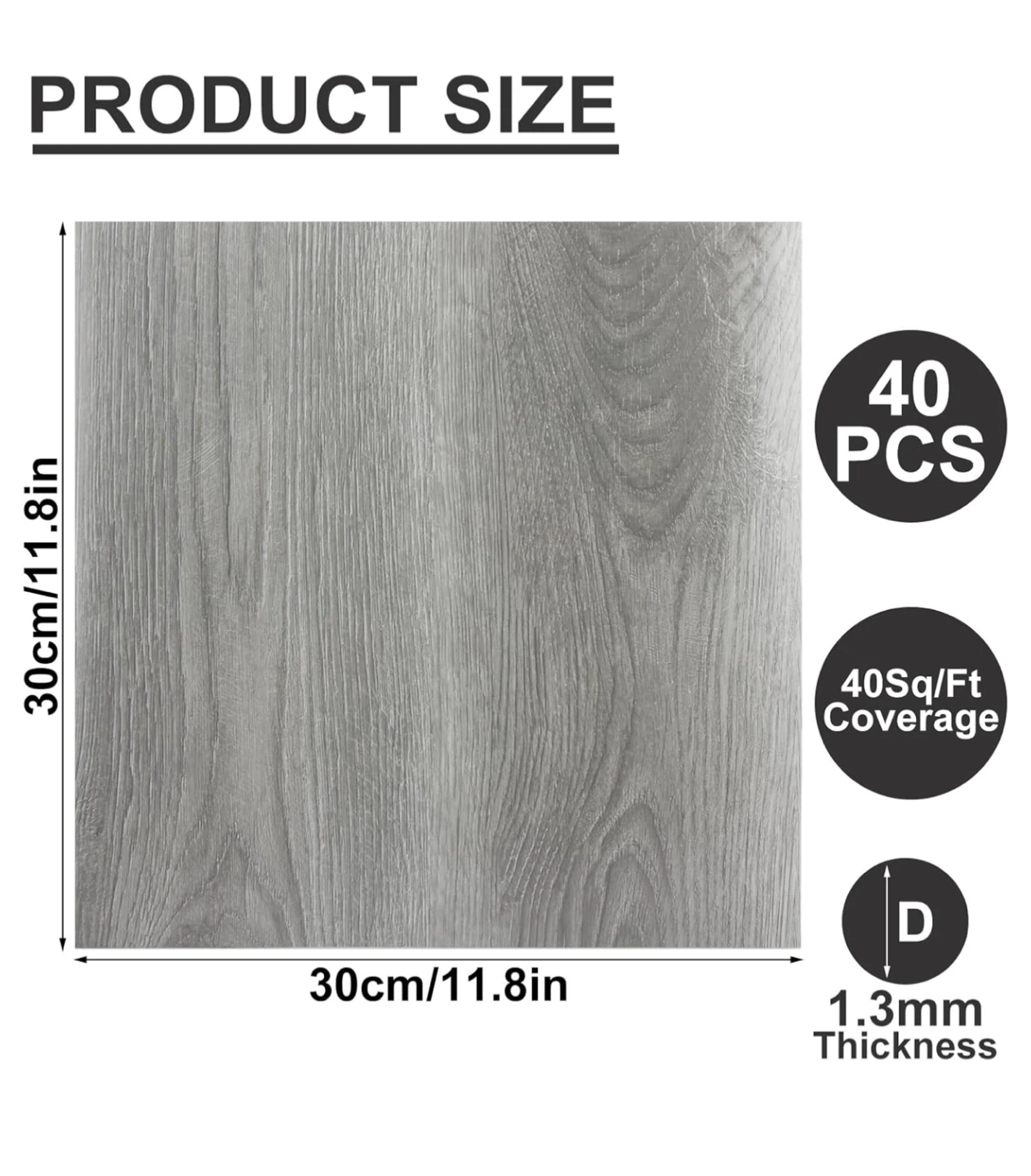 Peel and Stick Flooring Tiles - 40 pcs - photo 2