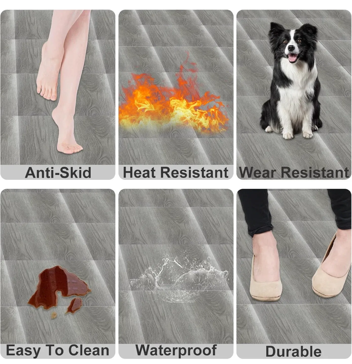 Peel and Stick Flooring Tiles - 40 pcs image indicator(4)