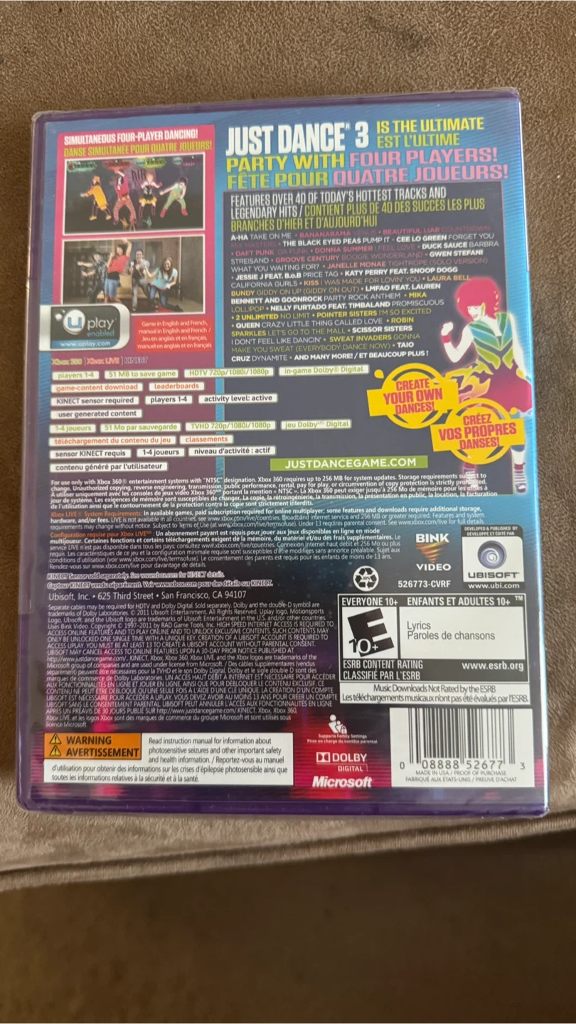 Just Dance 3 for Xbox 360 Kinect - New! - photo 2