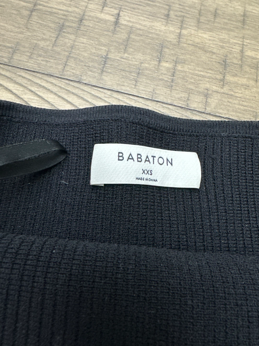 Babaton Black Knit Tube Top - Size XXS - photo 2