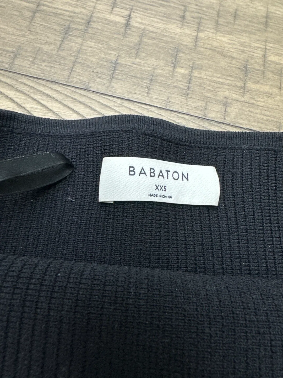 Babaton Black Knit Tube Top - Size XXS image indicator(2)