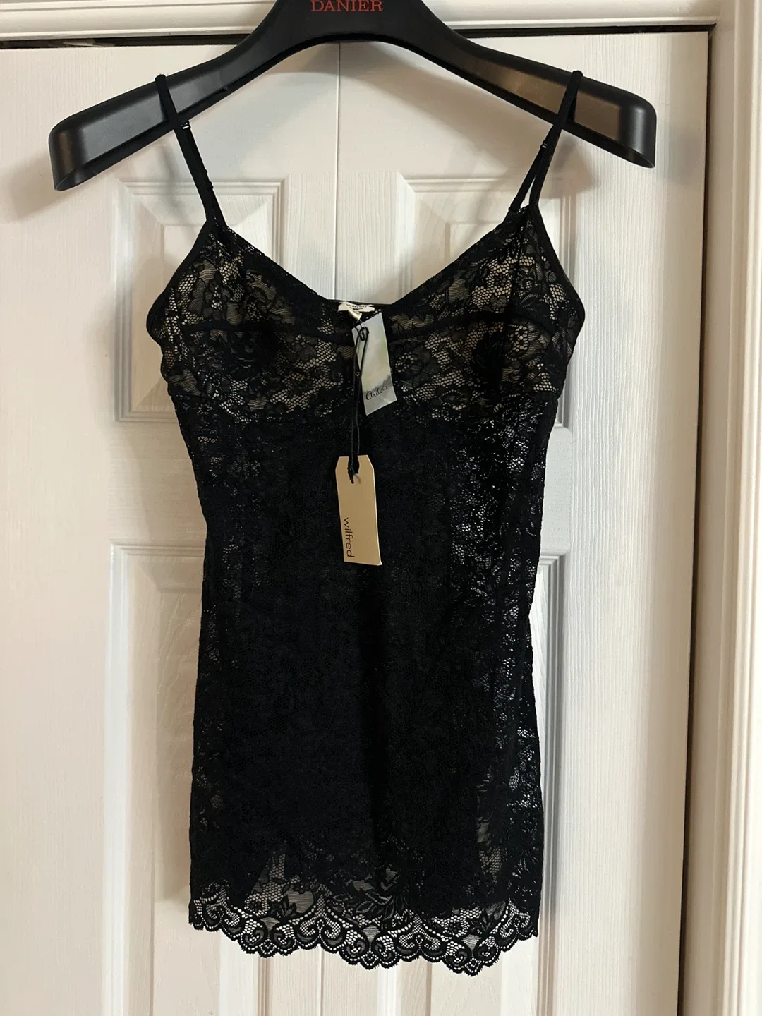 Wilfred Black Lace Cami - Size M thumbnail
