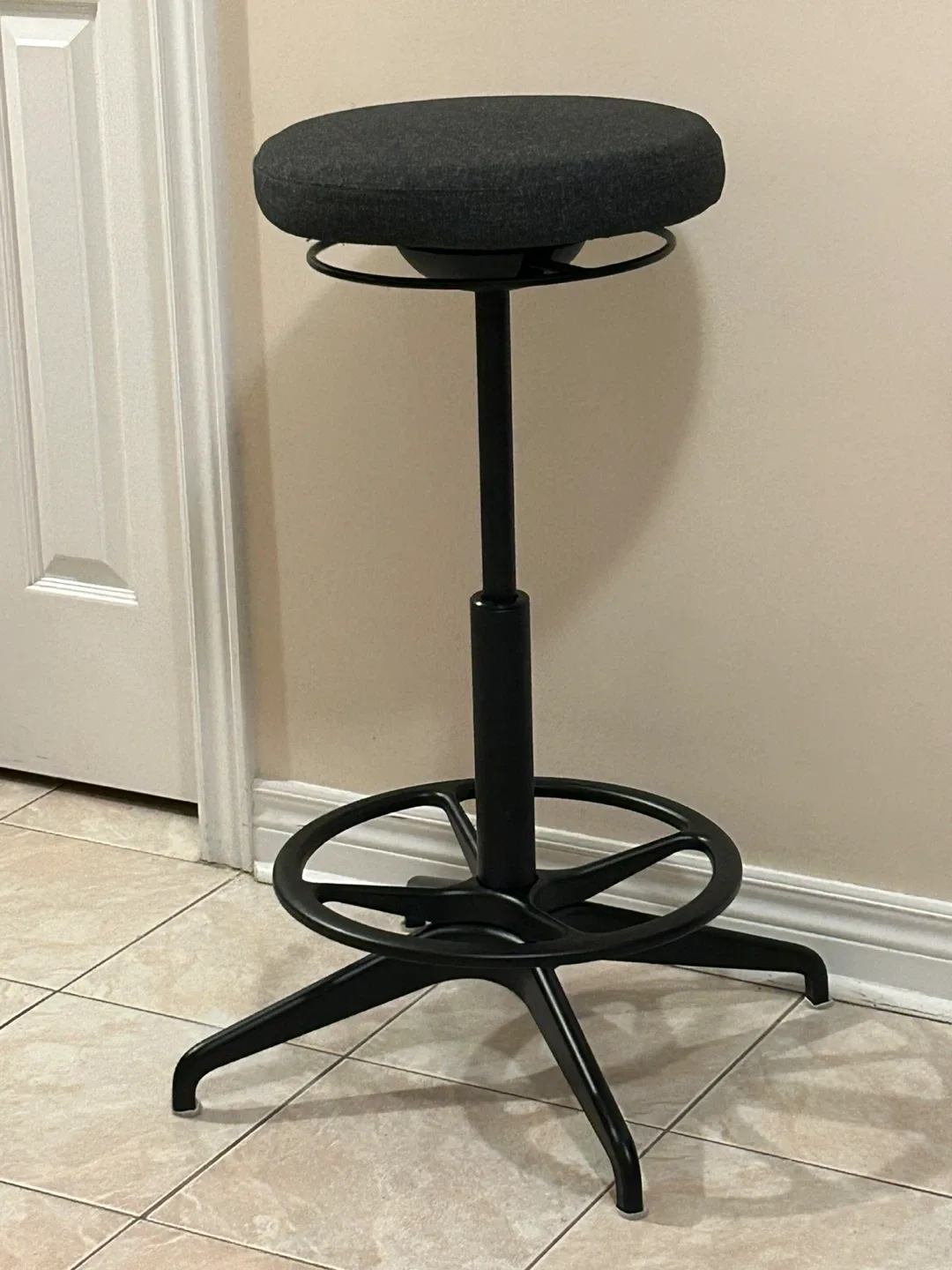 IKEA Lidkullen Sit/Stand Support Stool - Dark Gray thumbnail