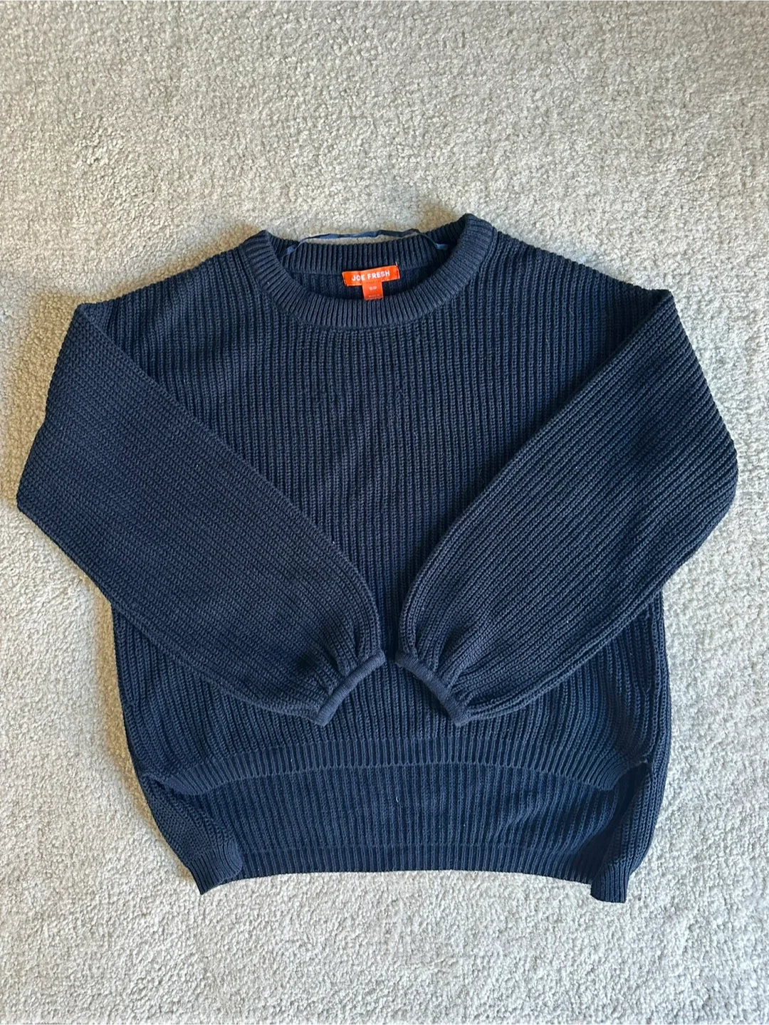 Joe Fresh Blue Knit Sweater thumbnail