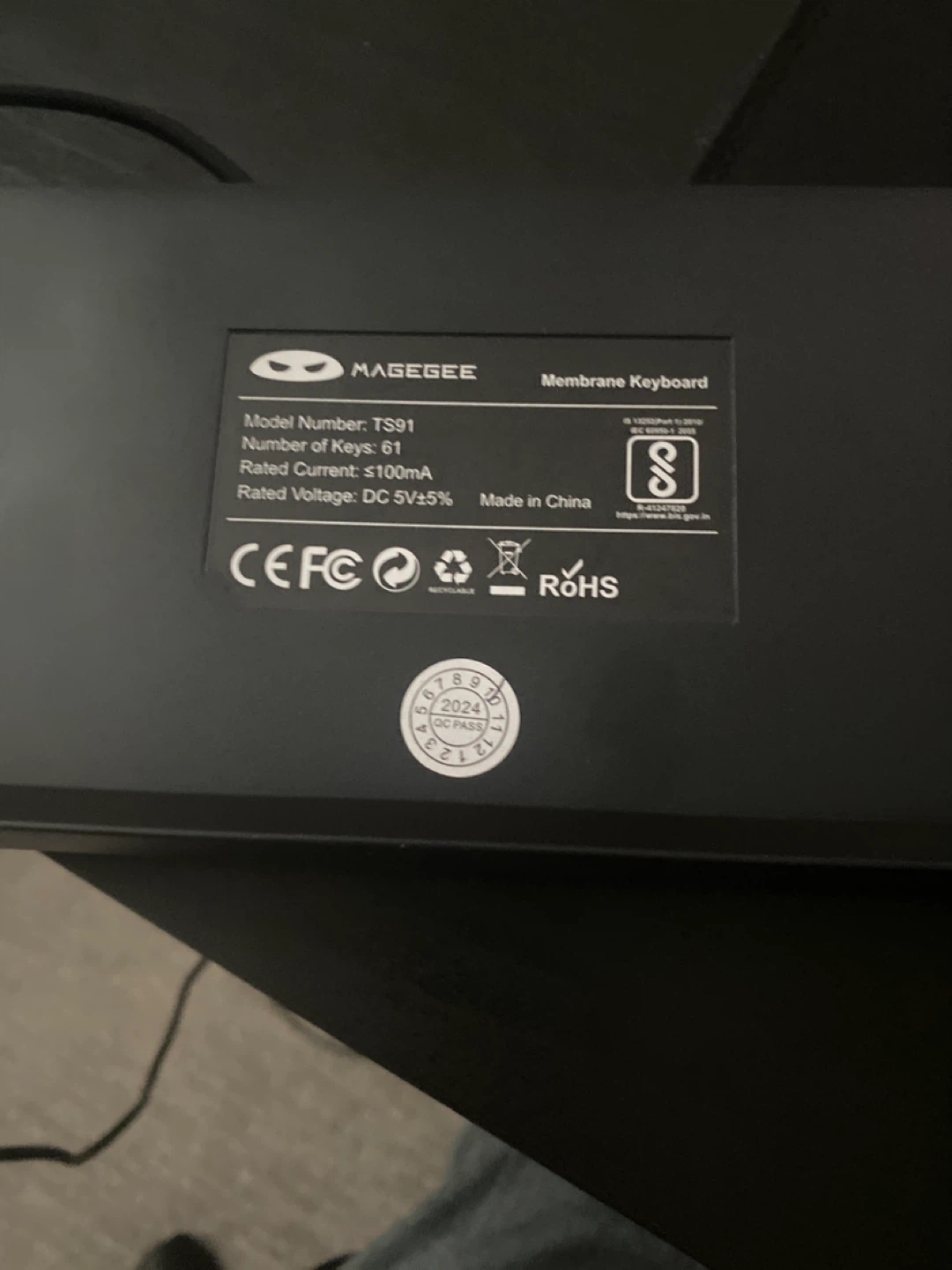 MageGee TS91 Membrane Keyboard - photo 2