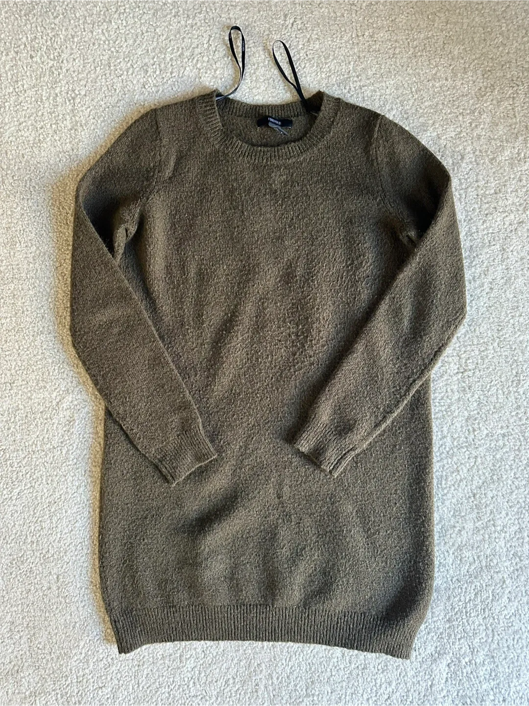 Olive Green Knit Dress thumbnail