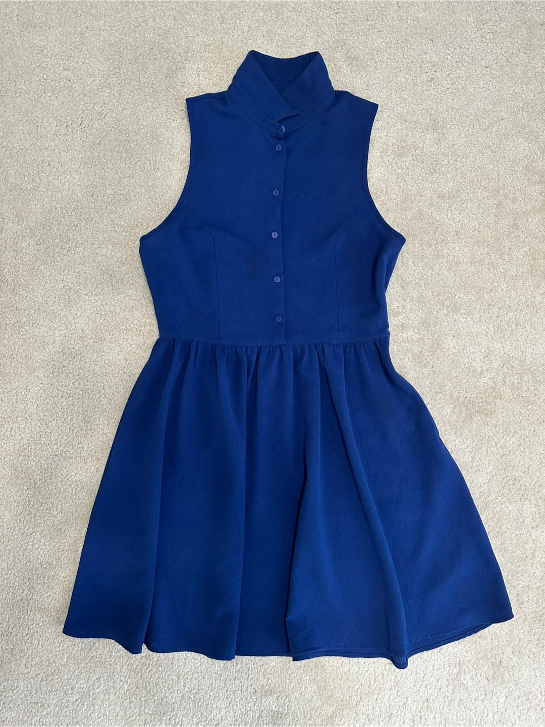 Blue Sleeveless Dress