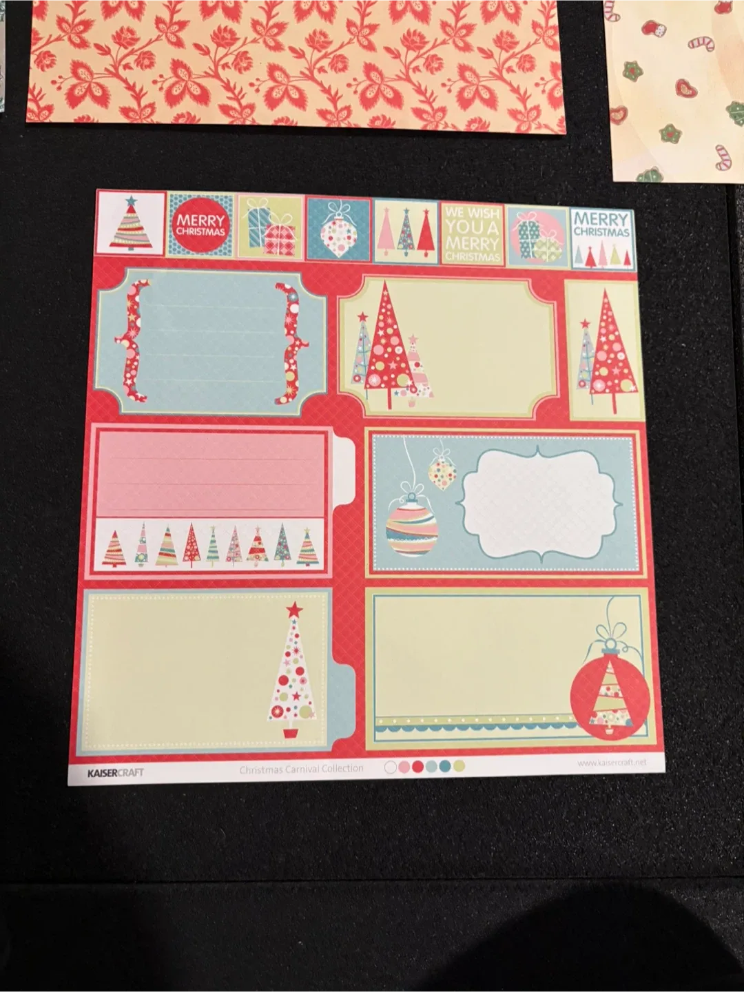 Lot of 12x12 scrapbook paper image indicator(4)