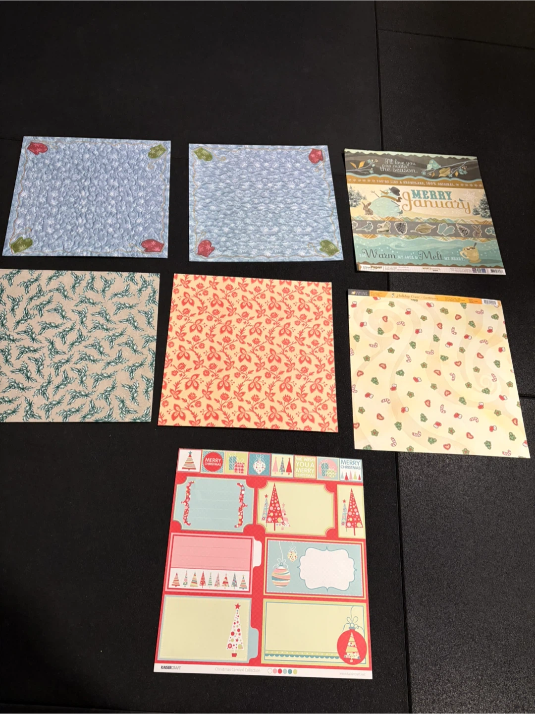Lot of 12x12 scrapbook paper