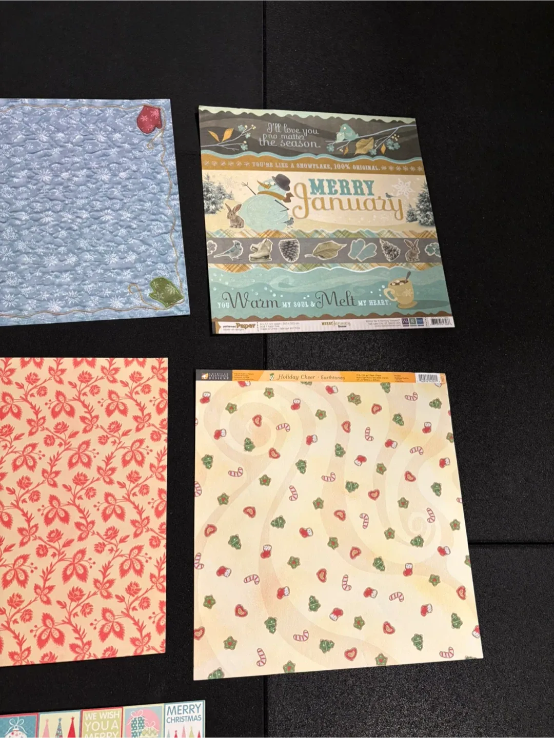 Lot of 12x12 scrapbook paper image indicator(3)