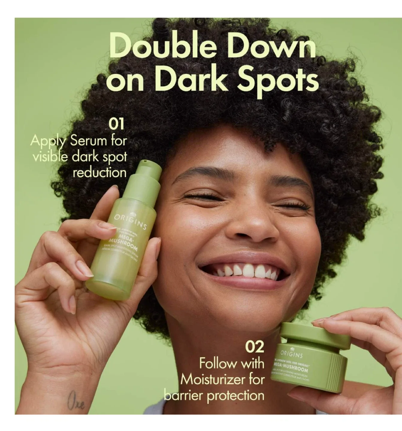 Origins Mega-Mushroom Moisturizer Olive Green - New image indicator(5)