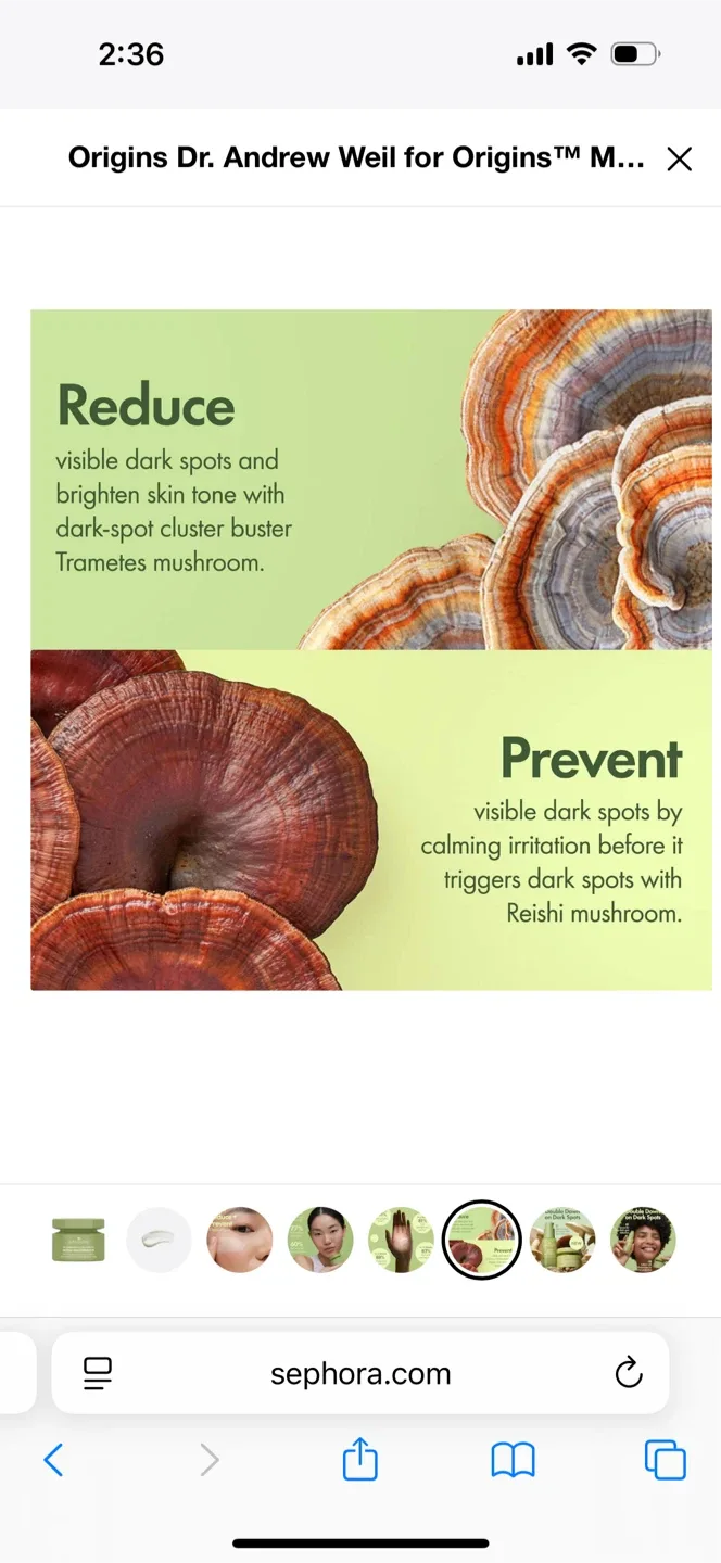 Origins Mega-Mushroom Moisturizer Olive Green - New image indicator(7)