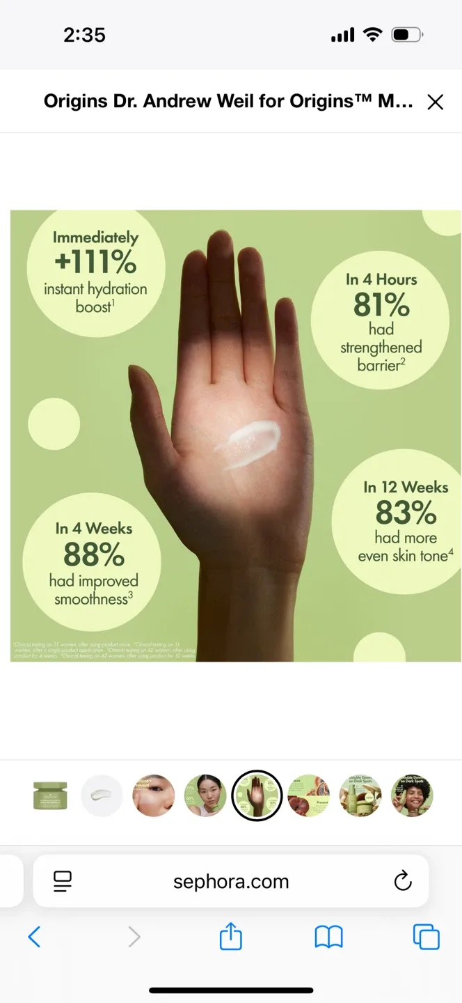 Origins Mega-Mushroom Moisturizer Olive Green - New image indicator(8)