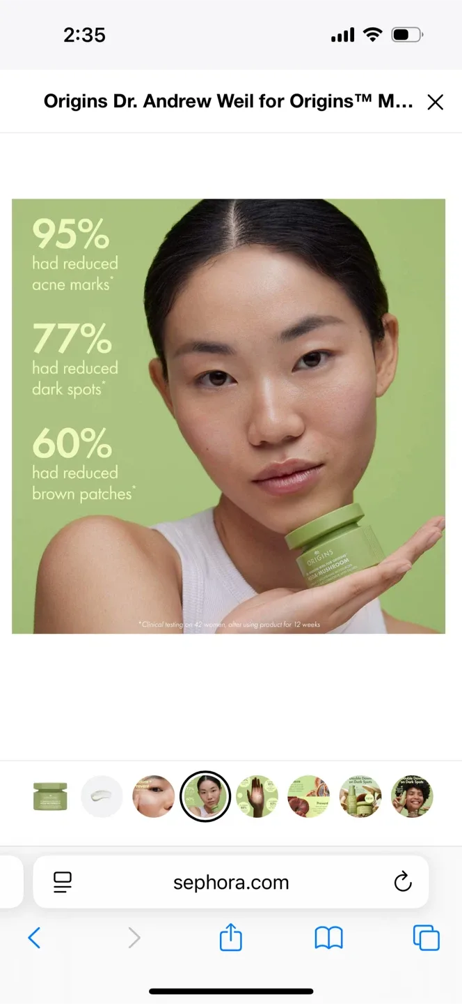 Origins Mega-Mushroom Moisturizer Olive Green - New image indicator(9)