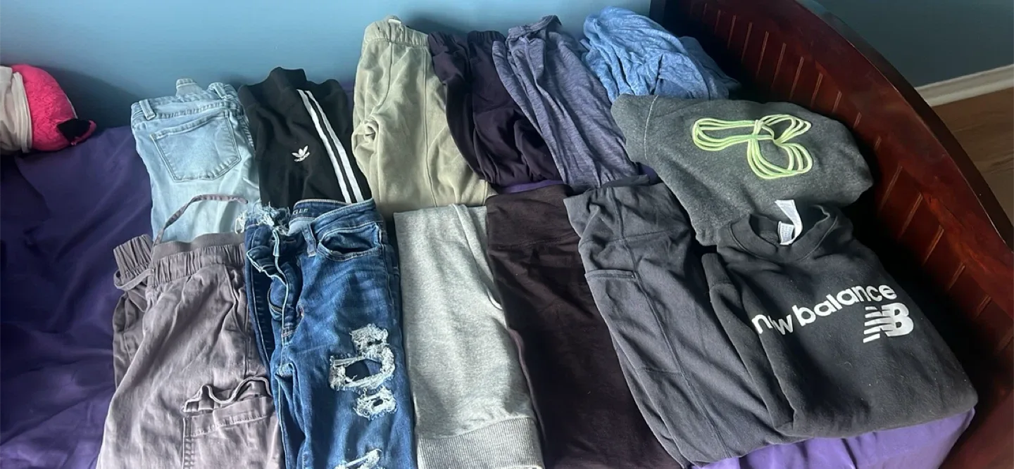 Mixed Clothing Lot: Jeans, Sweaters, Leggings