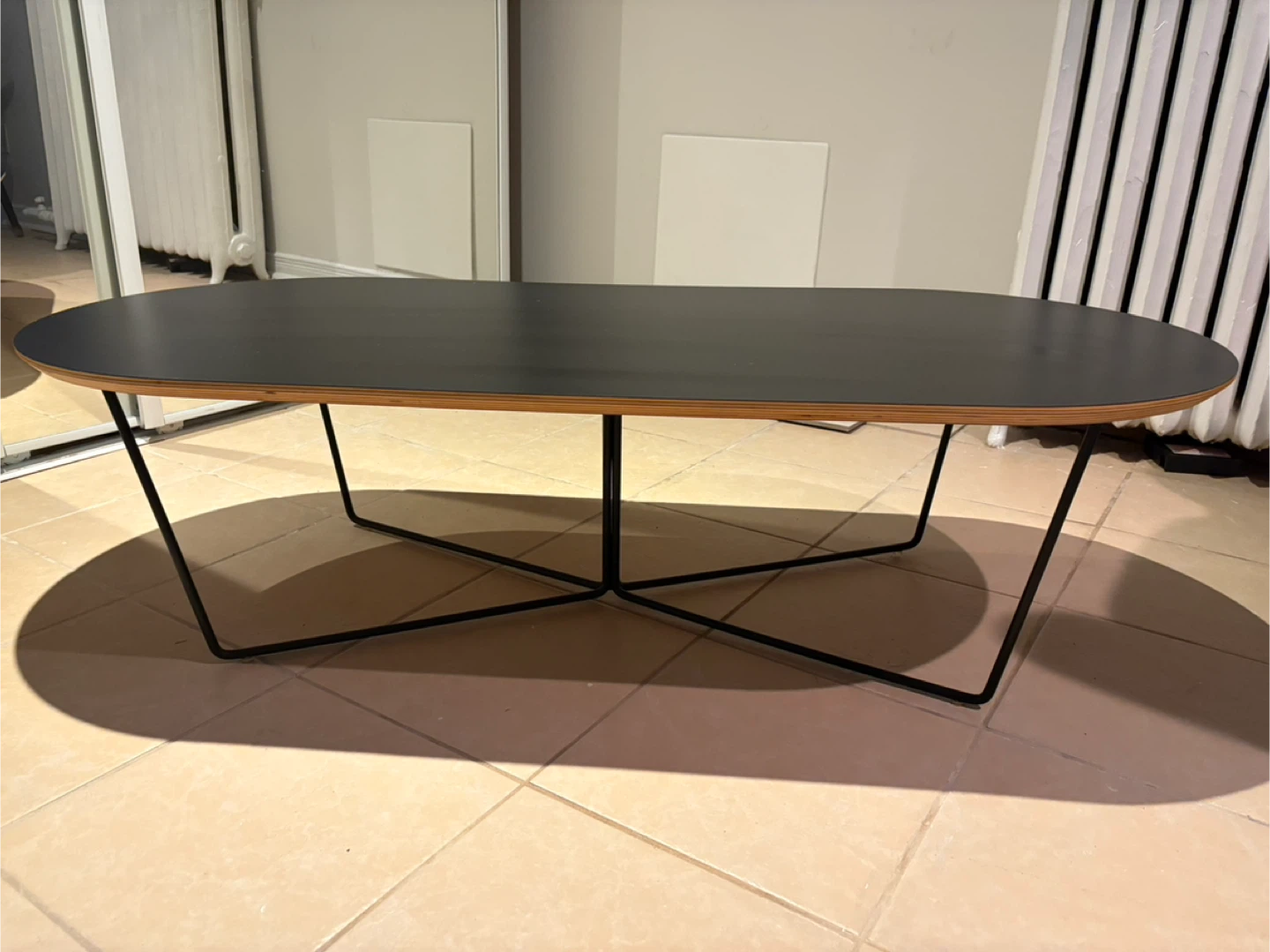 Black Oval Coffee Table