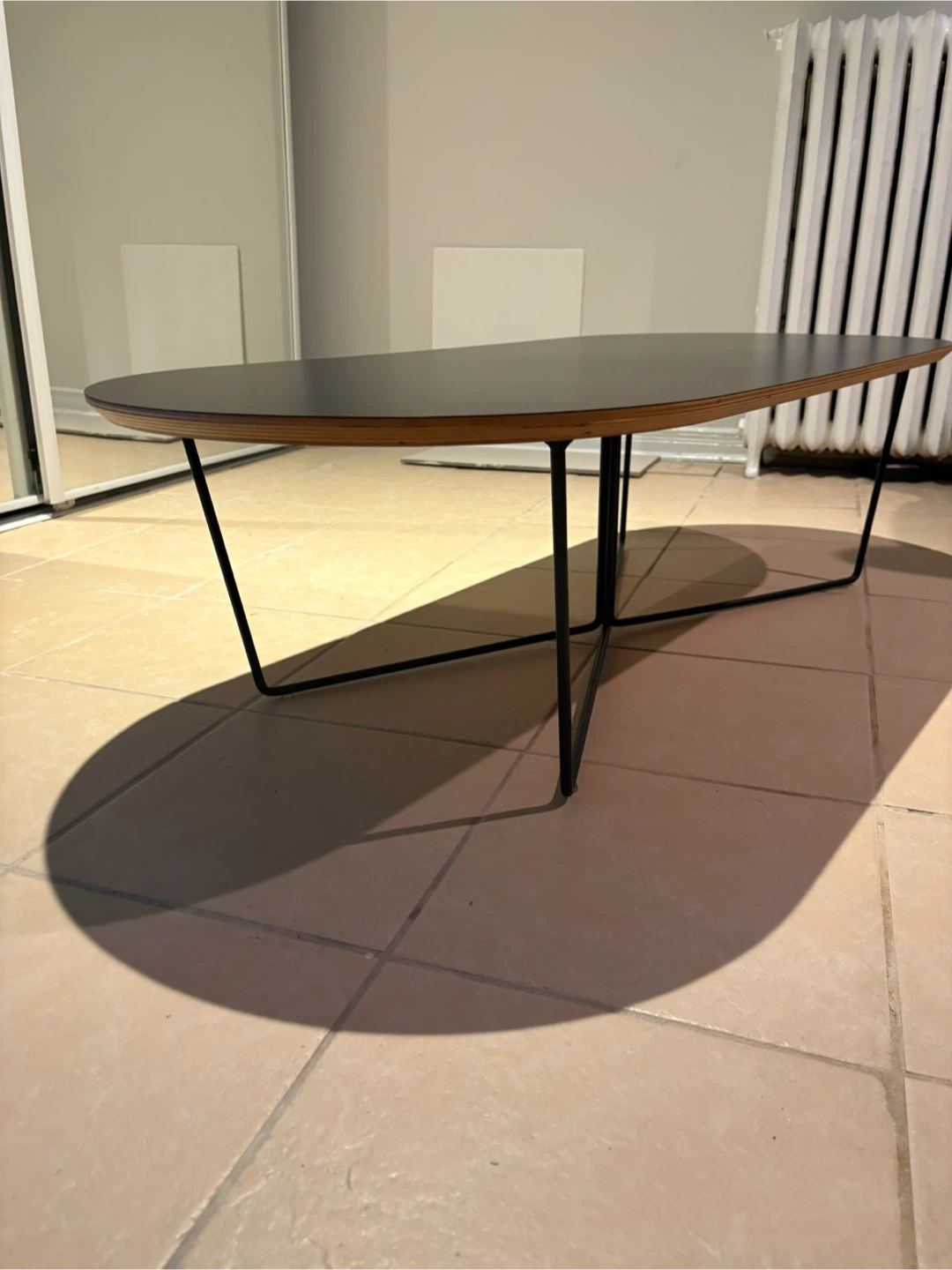 Black Oval Coffee Table - photo 2