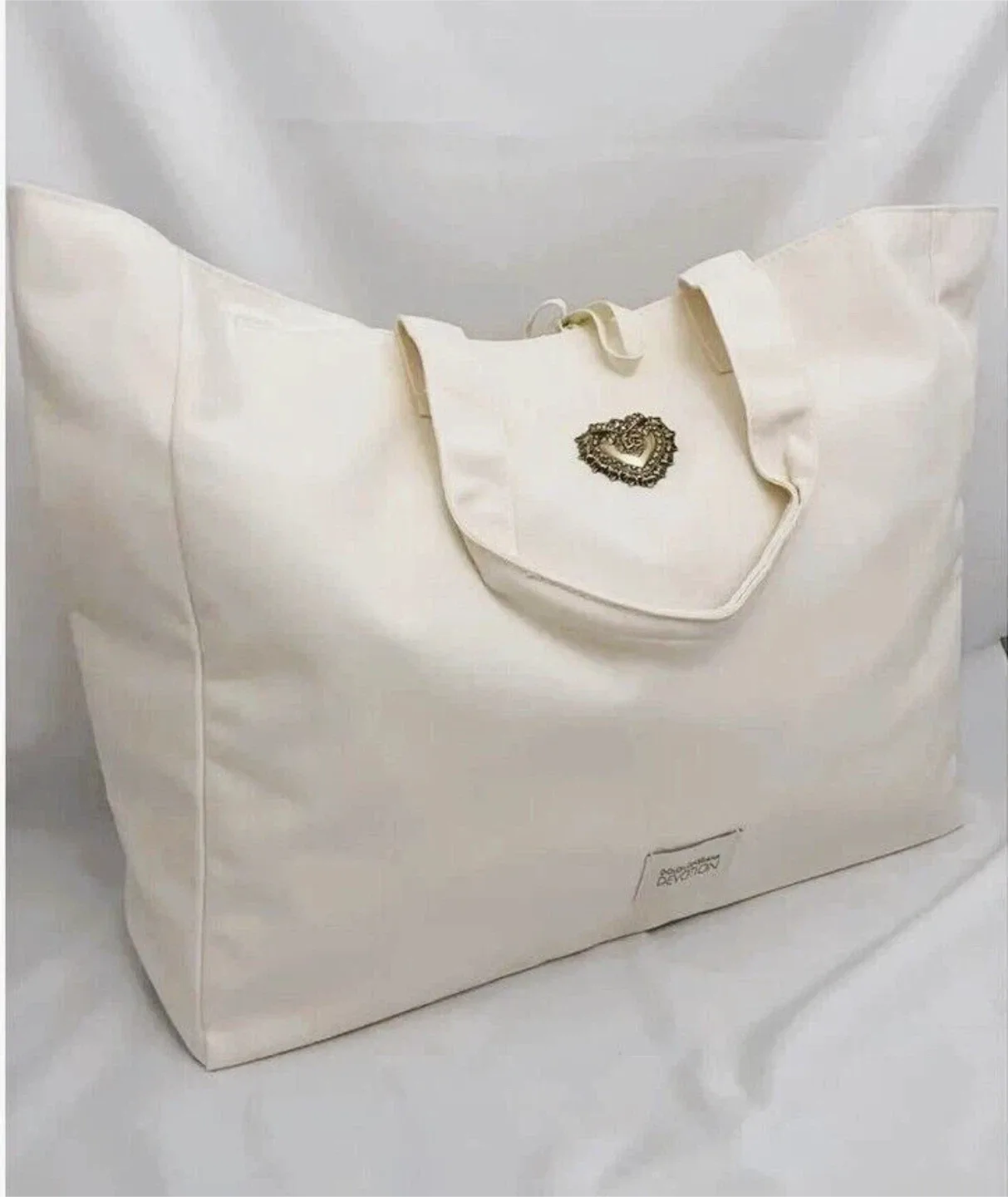 New Dolce & Gabbana Devotion Tote Bag Ivory image indicator(3)