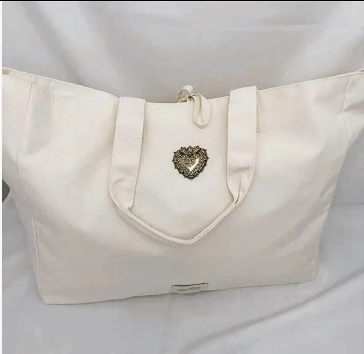New Dolce & Gabbana Devotion Tote Bag Ivory image indicator(2)