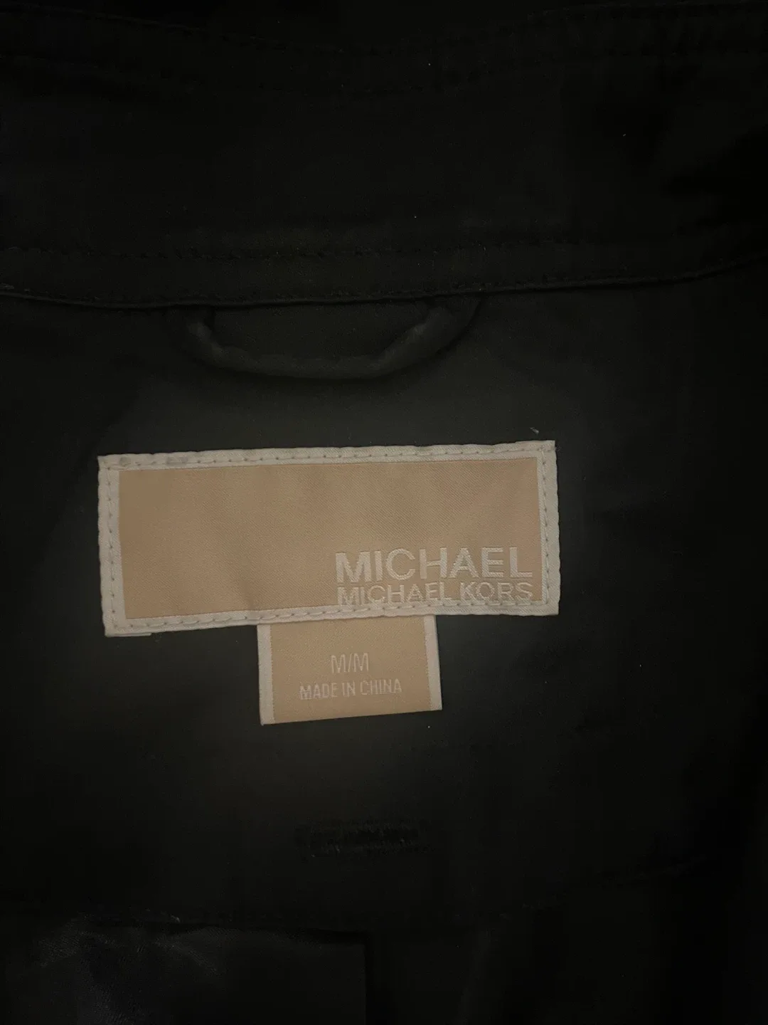 Michael Kors Black Rain Coat - Size M image indicator(2)