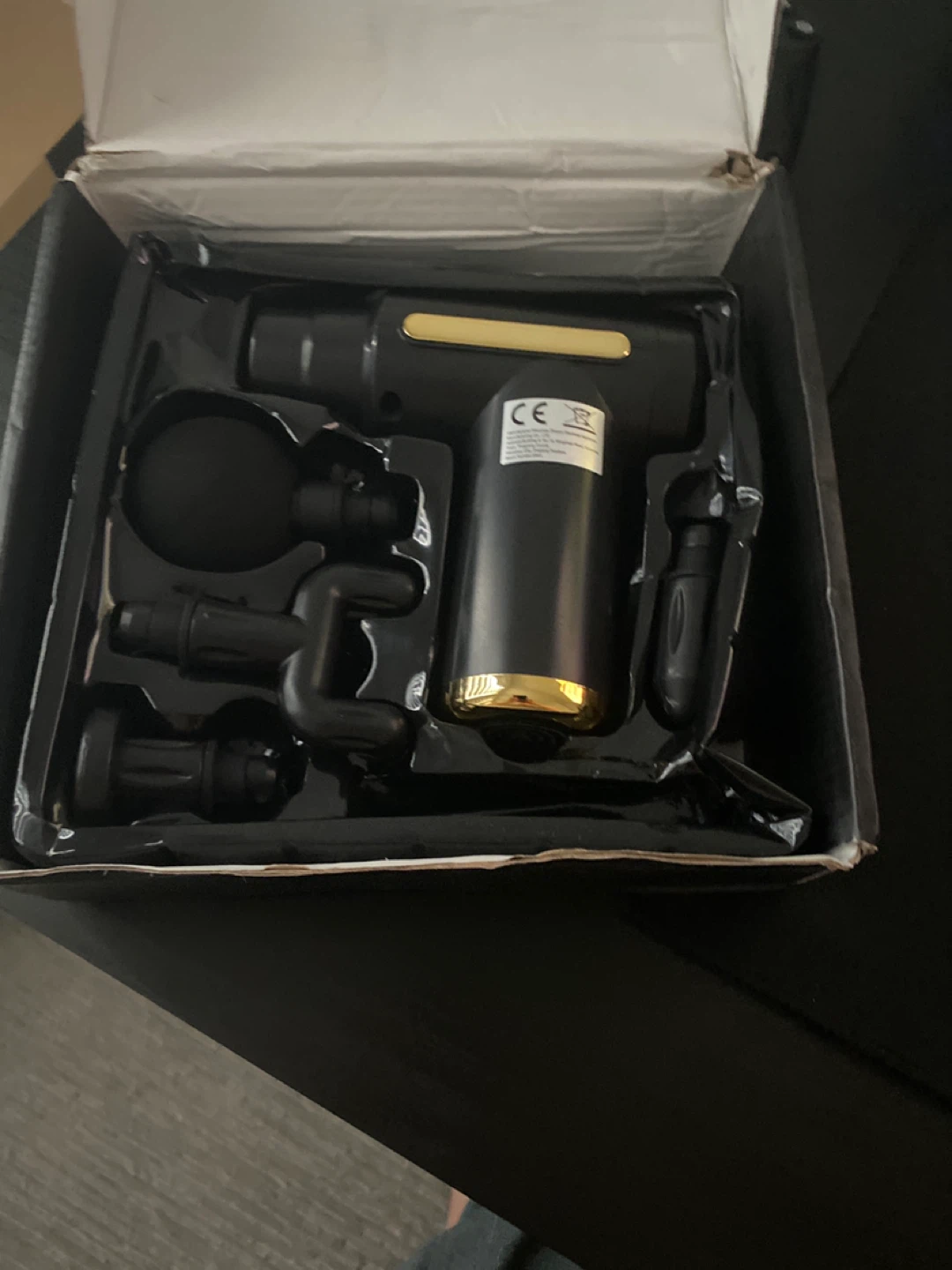 Massage Gun w/ Attachments & Box - photo 3