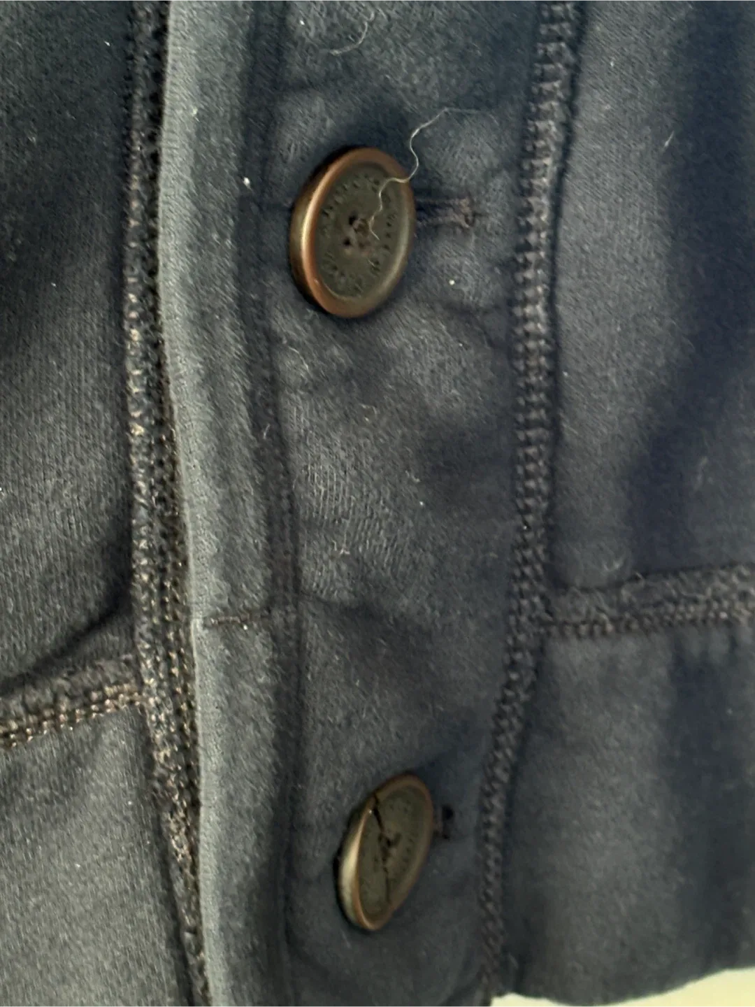 Abercrombie & Fitch Navy Blue Jacket - Size Small image indicator(4)