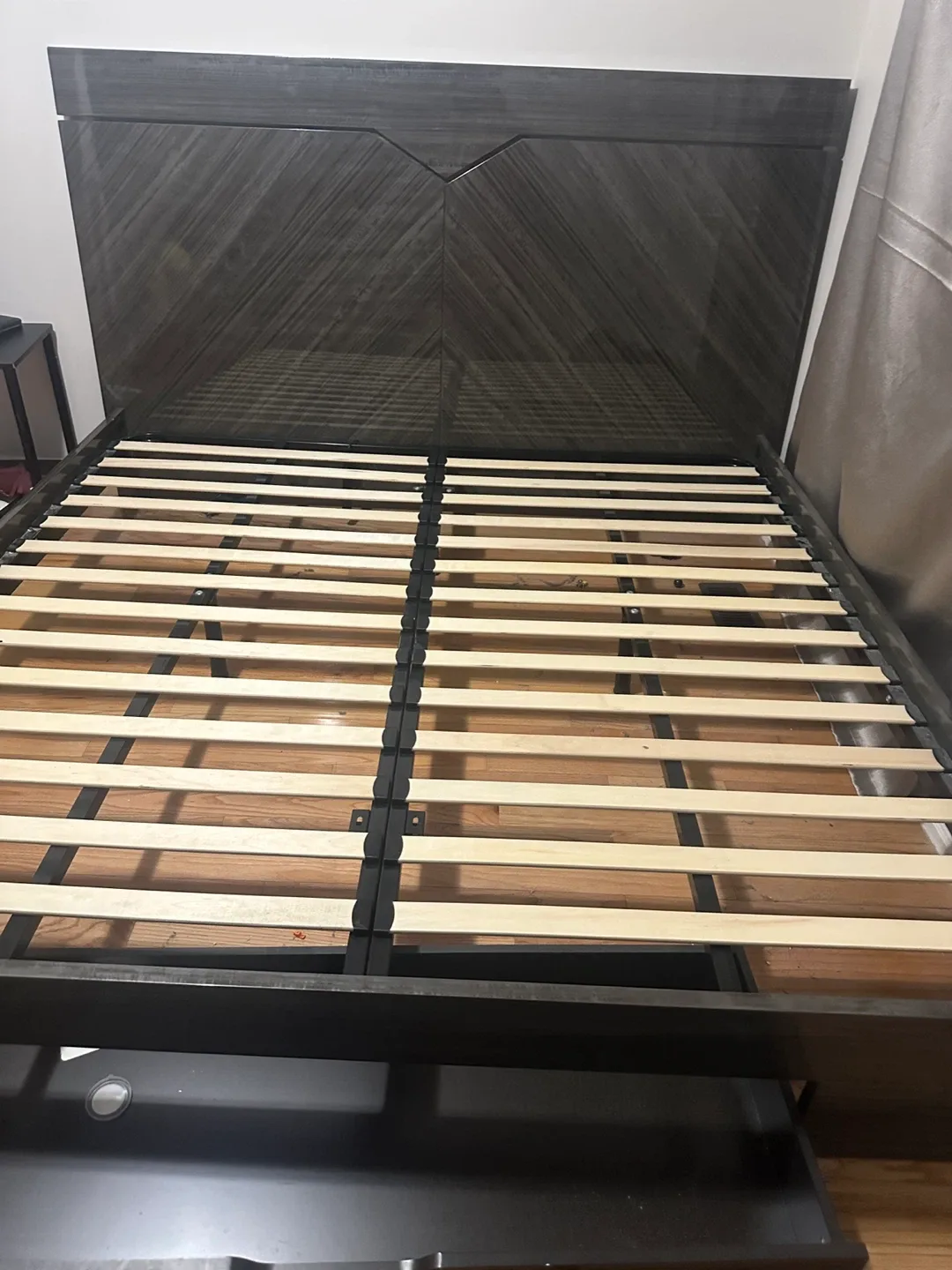 King Size Bed Frame - Dark Grey thumbnail