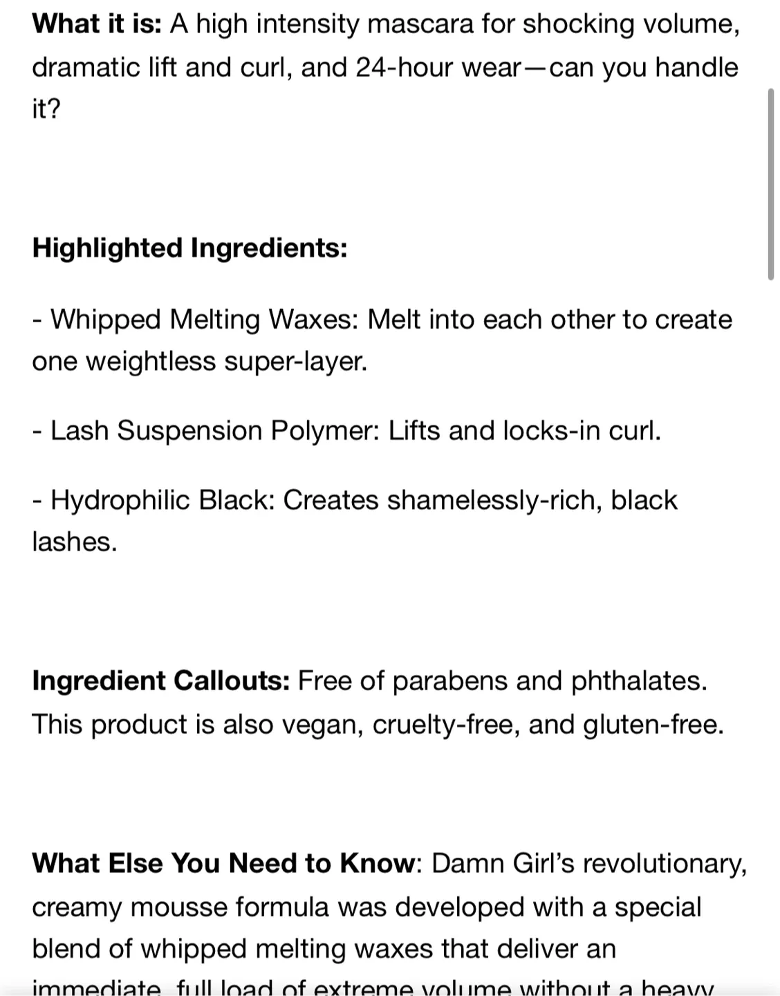 Too Faced Damn Girl! 24-Hour Mascara image indicator(6)